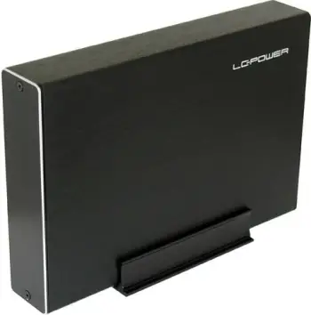Kasë e jashtme LC-Power LC-35U3-Becrux-C1, 3.5", USB Type-C, e zezë
