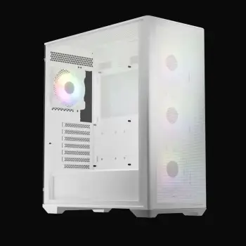Kasë LC-Power Gaming 811W, Micro Tower, RGB, e bardhë