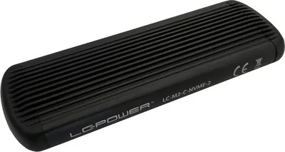 Kuti SSD M.2 NVMe LC-Power LC-M2-C-NVME-2, USB Type-C, 10 Gbit/s, e zezë - 1