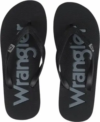 Flip-flopa për meshkuj Wrangler, të zeza
