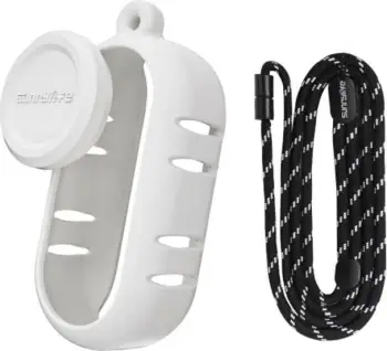 Mbështjellës silikoni Sunnylife G3S-BHT839-W me litar për Insta360 GO3/GOS, Bardhë