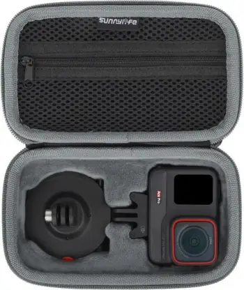 Çantë ruajtëse Sunnylife IST-B755 për Insta360 Ace Pro, me karabiner, Gri