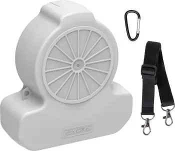Mbështjellës mini Sunnylife FP-SN953-GY për DJI FLIP, plastikë, gri, me rrip dhe karabinë