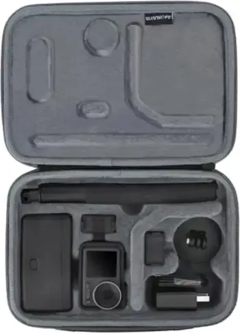 Çantë transporti për kamera aksioni, Sunnylife OA3-B511, për DJI Osmo Action 5 Pro/4/3 Adventure Combo, e fortë me ndarje, gri