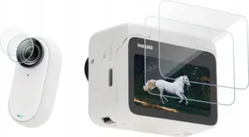 Mbrojtës xhami SunnyLife IST-BHM587-2 për Insta360 GO 3 dhe Action Pod, set 2 në 1, i tejdukshëm