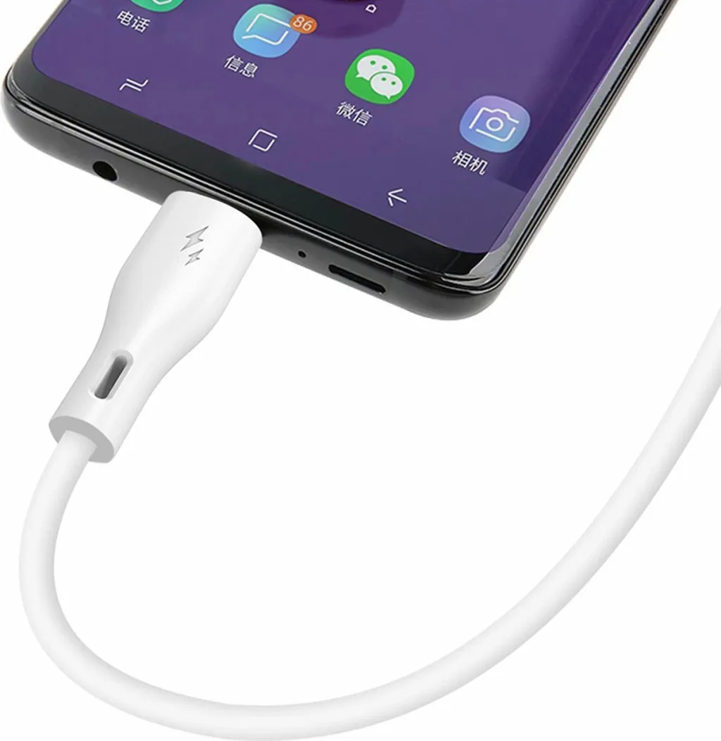 Kabllo Dudao USB A - USB (52143), 1m, e bardhë - 2