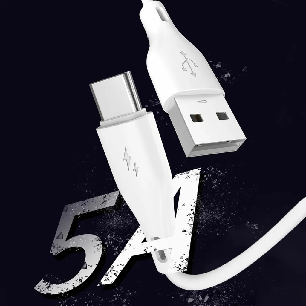 Kabllo Dudao USB A - USB (52143), 1m, e bardhë - 6