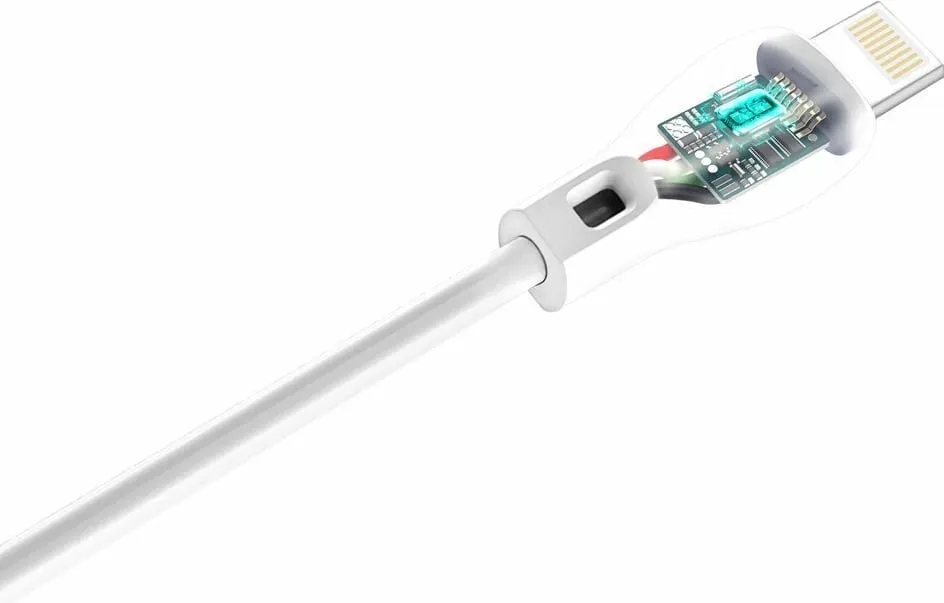 Kabllo Dudao USB-A - Lightning (52148), 2m, e bardhë - 3