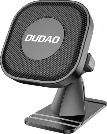 Mbajtëse magnetike veture Dudao F6C, vetëngjitëse për panel, rrotullim 360°, e zezë