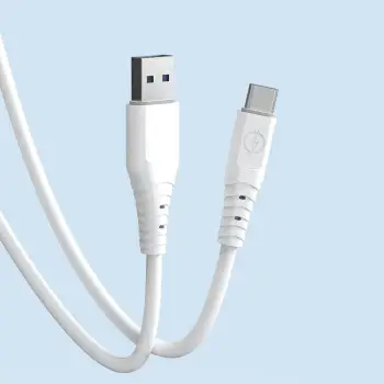 Kabllo USB Dudao USB A në USB C, 1 m, 6A, e bardhë