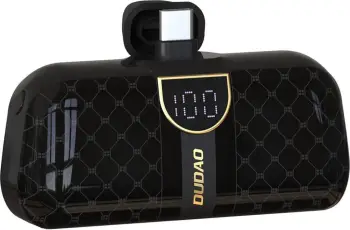 Powerbank Dudao K20SC, 5000mAh, 2x USB-C, e zezë