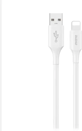Kabllo Dudao L2sL USB-A në Lightning, 1.2m, 6A, e bardhë