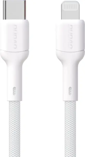 Kabllo Dudao L9X, USB-C në Lightning, 1m, 30W, e bardhë