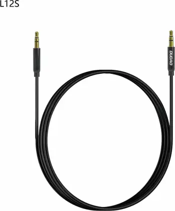 Kabllo audio Dudao L12S, 3.5mm në 3.5mm, 1m, e bardhë