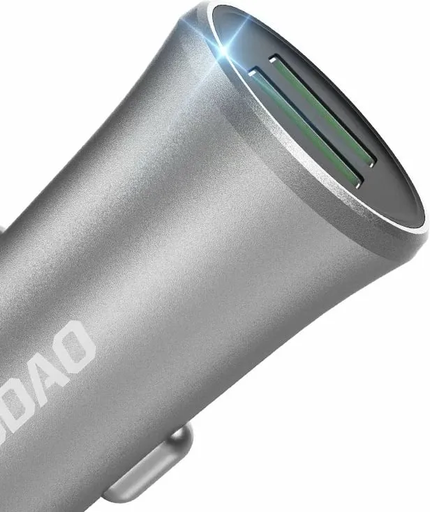 Karikues veture Dudao R6S, 2x USB, 3.4A, argjend - 2