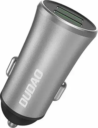 Karikues veture Dudao R6S, 2x USB, 3.4A, argjend