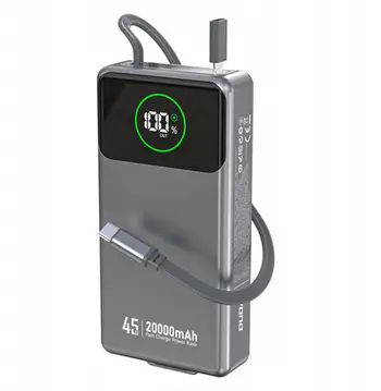 Karikues portativ Dudao K31 Pro, 20000mAh, 45W, gri