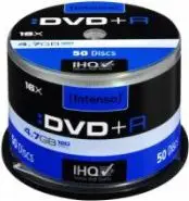 Set DVD-R Intenso DVD+R 4111155, 4.7 GB, 16x, 50 copë