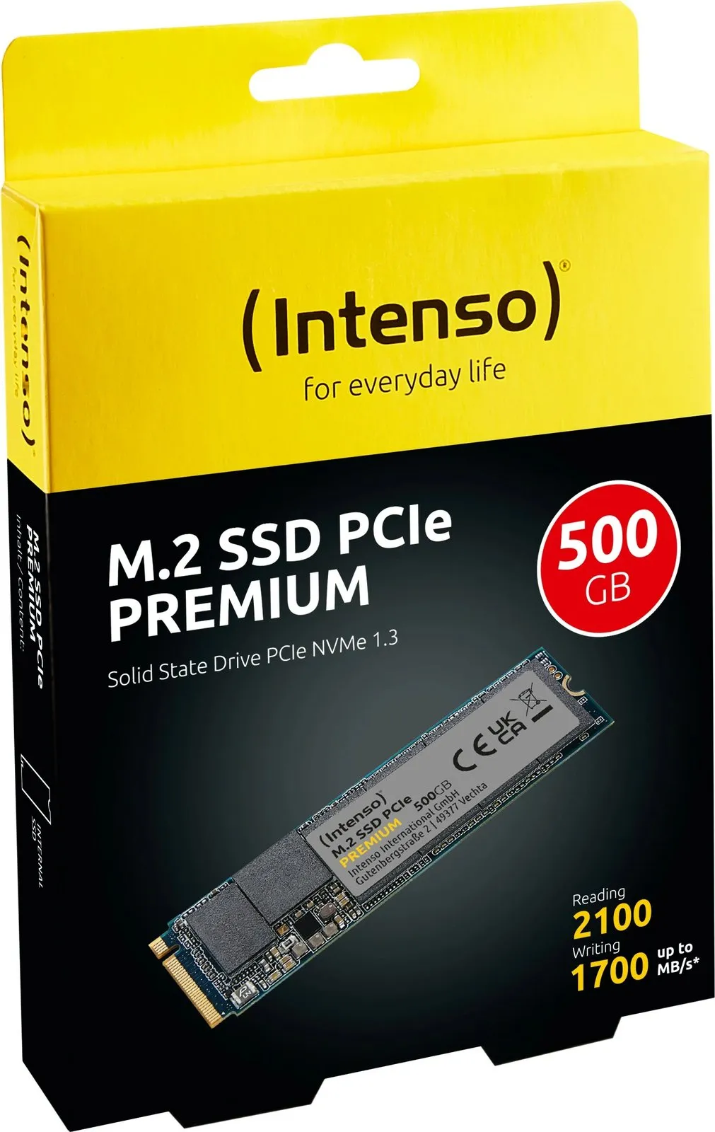 Disk SSD Intenso Premium, 500GB, M.2 2280 PCI-E x4 Gen3 NVMe - 2