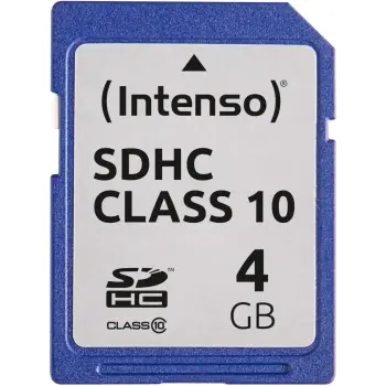 Kartelë SDHC Intenso 4GB, Class 10, e zezë
