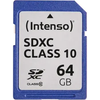 Kartelë SDXC Intenso 3411490, 64 GB, Class 10, e zezë