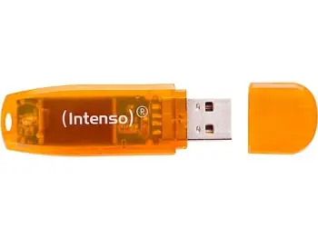 USB flash drive Intenso Rainbow Line 64GB USB 2.0, portokalli