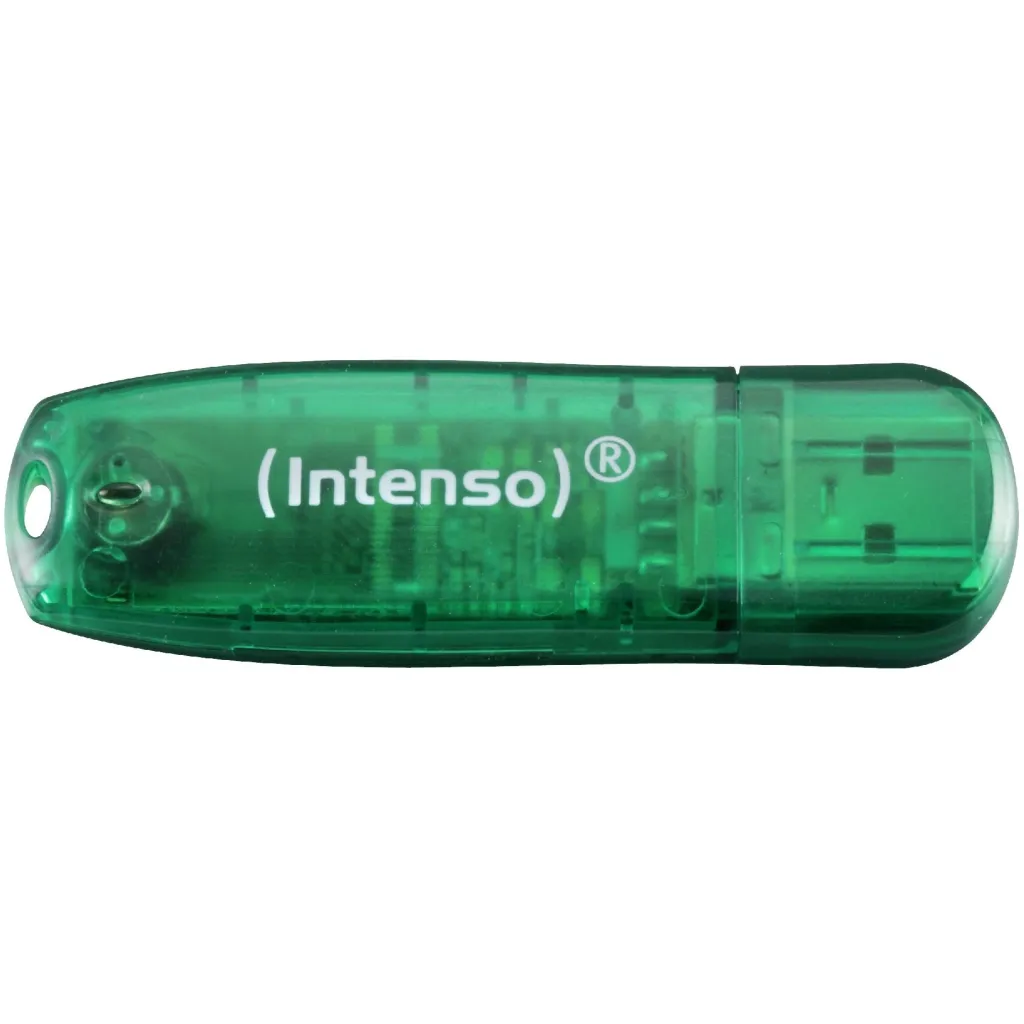 USB Intenso Rainbow Line, 8 GB, USB Type-A, 2.0, Gjelbër - 1