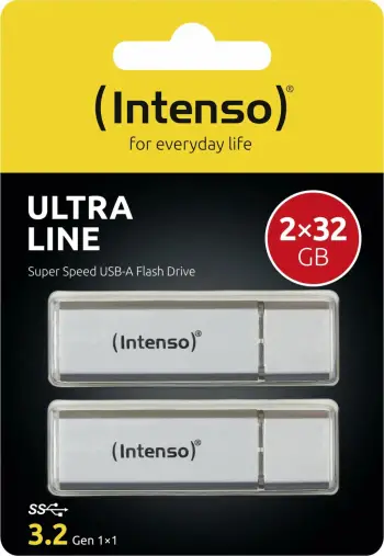USB stick Intenso Ultra Line 2x32GB, USB 3.2, argjend