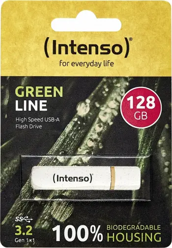 USB flash Intenso Green Line, 32GB, USB 3.2 Gen 1, bezhë kafe