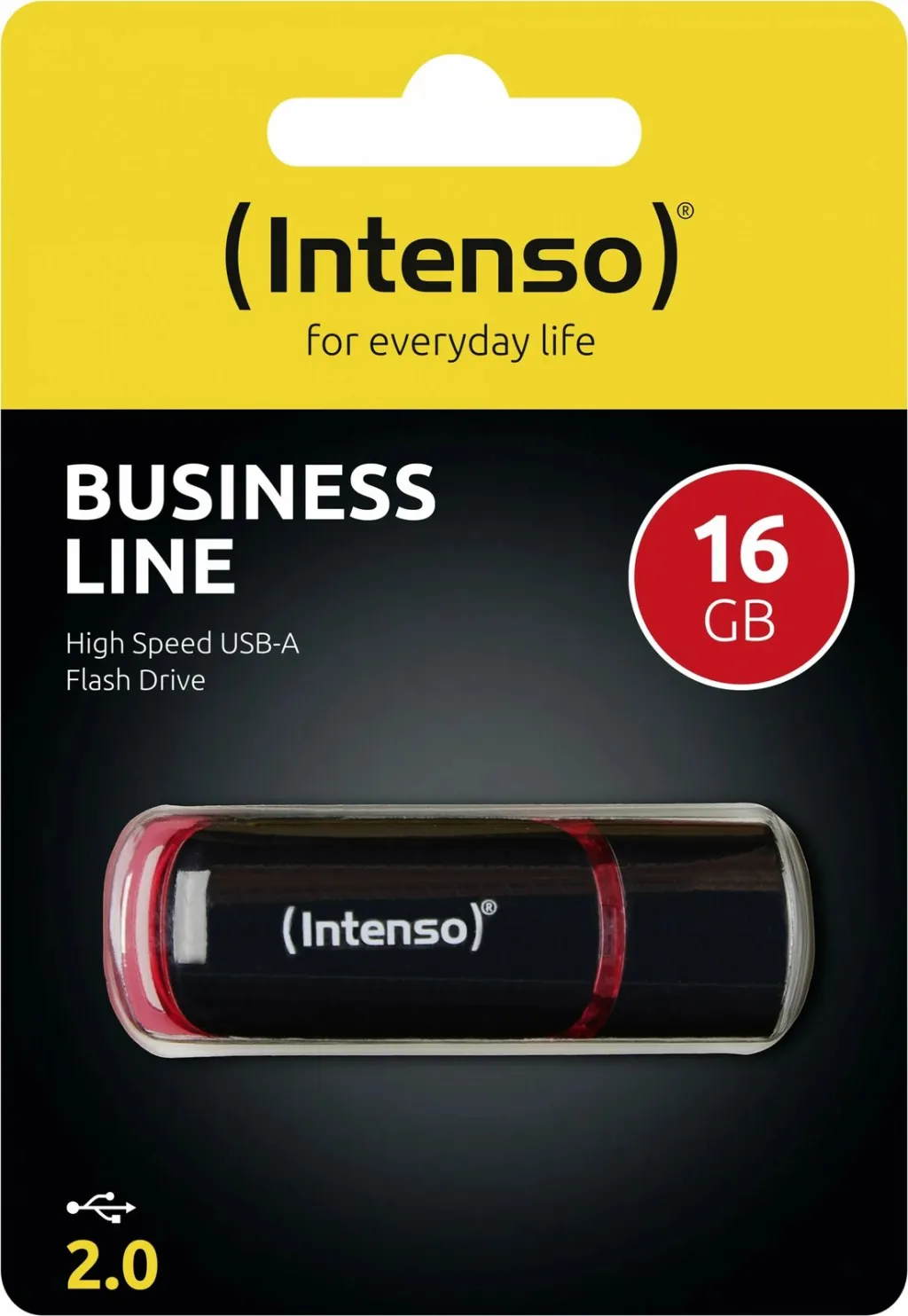 USB stick Intenso Business Line 16GB USB 2.0, zi/kuqe - 3