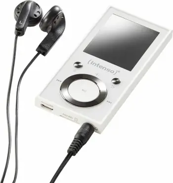 MP3 Player Intenso Music Walker, 16GB, ekran LCD, i bardhë