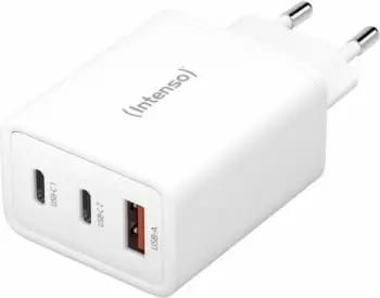 Karikues muri Intenso POWER ADAPTER 7806512, 1x USB A, 2x USB C, i bardhë