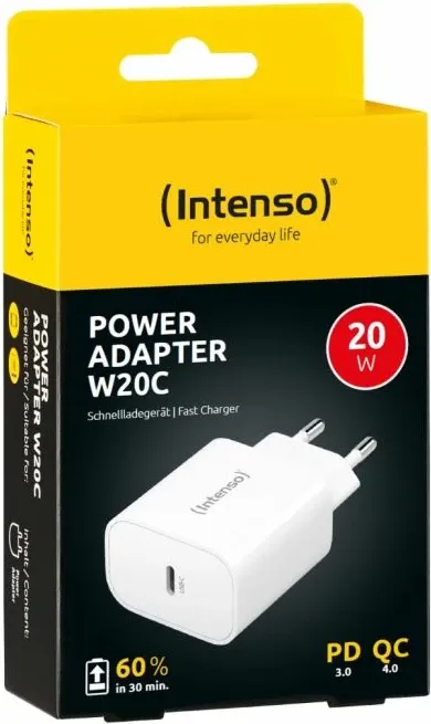 Ngarkues muri Intenso Power Adapter W20C, USB C, 20W, i zi - 4