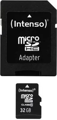 Kartë memorie Intenso MicroSDHC, 32Gb, e zezë