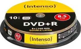 Set i DVD+R DL Intenso 8.5 GB, 8x, 10 copë