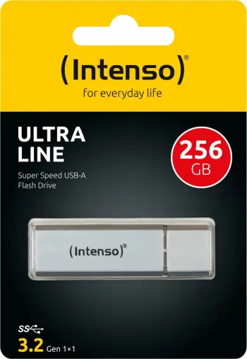 USB Intenso Ultra Line 256 GB, USB Type-A, 3.2 Gen 1, Silver