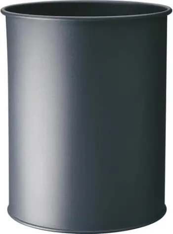 Kosh mbeturinash Durable Metal, 15L, metalik, argjendtë