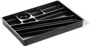 Kuti organizuese Durable IDEALBOX BASIC A4, me dritare etikete, transparente blu