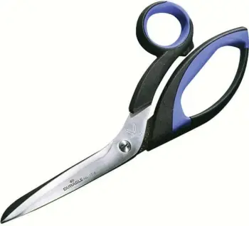 Gërshërë Durable 171801, 21cm, çelik inoksi, ngjyrë zezë/blu