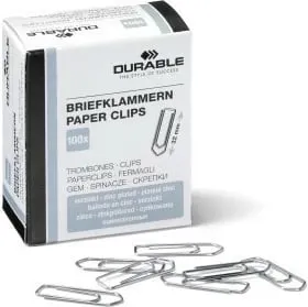 Kapëse letra Durable 121025, 32 mm, 100 copë, argjend - 1
