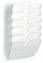 Rafte dokumentesh Durable Flexiplus, 6 ndarje A4, gri
