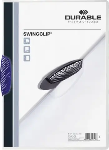 Fasikëll Workbook Swingclip Clamp, A4 / 30 fleta, e kaltër