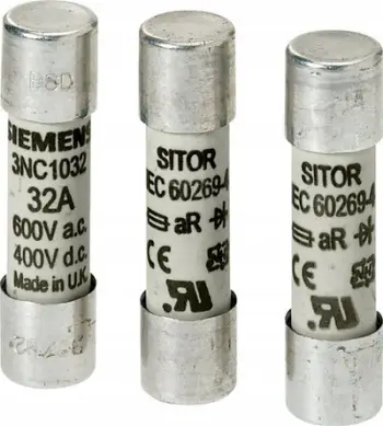 Siguresë cilindrike Siemens SITOR 3NC1420-0MK, 20A, 690V AC 440V DC