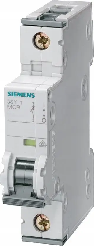 Ndërprerës mbirryme Siemens SENTRON 5SY5106-7 C6A, 1P, 10kA, i bardhë