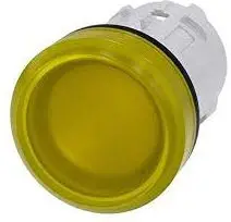 Kokë e llambës sinjalizuese Siemens (3SU1001-6AA30-0AA0), 22 mm, e verdhë