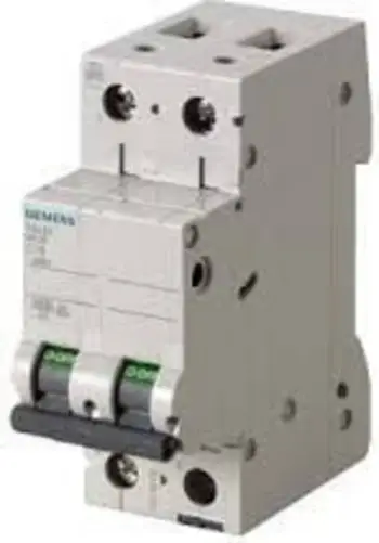 Ndërprerës qarku Siemens B 10A 6kA AC (5SL6210-6), 2 polar