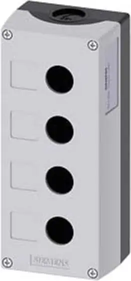 Mbulesë për kuti kontrolli Siemens M25 IP69k Sirius ACT, 22 mm, e zezë/e hirtë