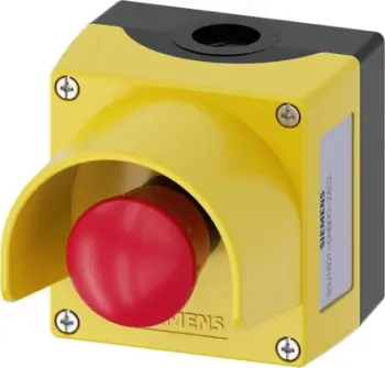 Strehë plastike për buton 22mm Siemens 3SU1801-0NB00-2AC2, pjesa e sipërme, e verdhë