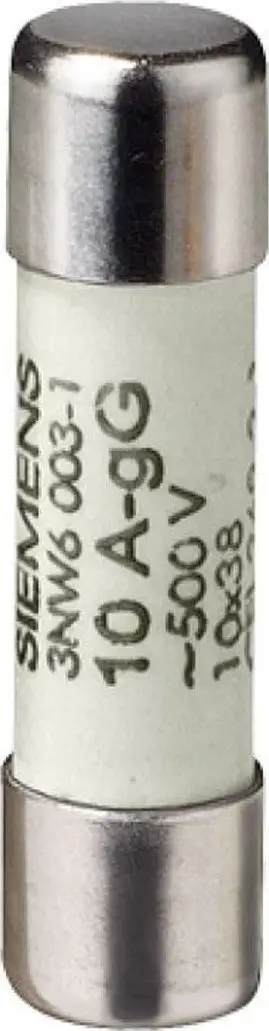 Siguresë cilindrike Siemens 3NW6004-1, 10x38mm, 4A gG, 500VAC