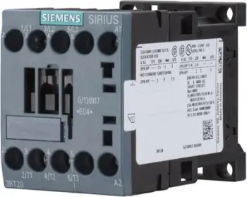 Kontaktor i energjisë Siemens (3RT2016-1BB42), 9 A, 3P, 24 V, DC, 0N 1R S00